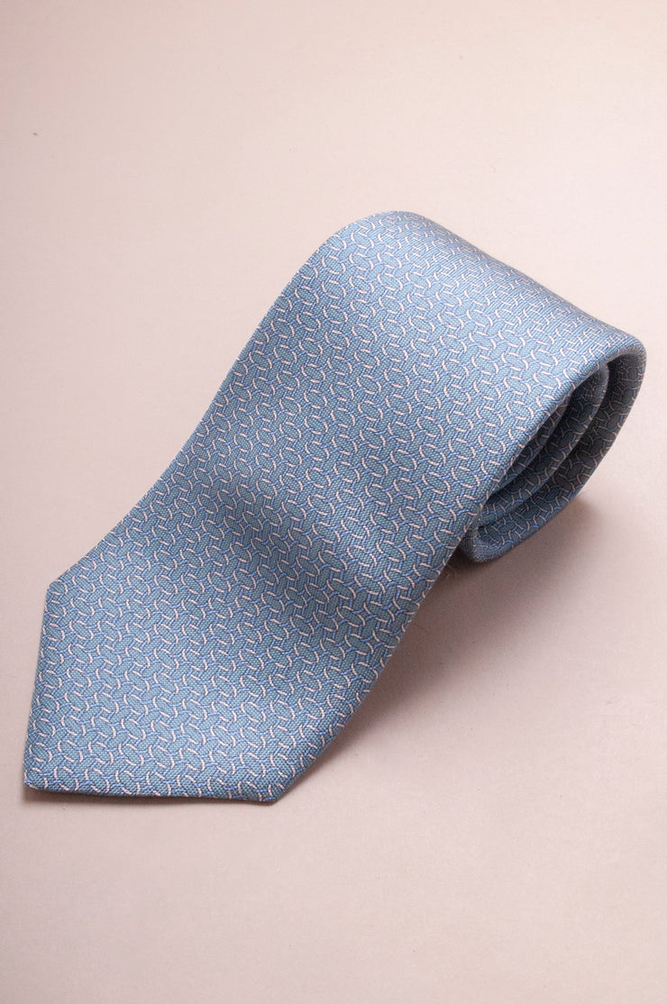 Blue Silk Ringed Tie