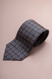 Dark Green Design Silk tie