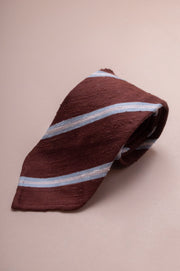 Brown Shantung Silk Tie