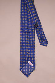 Royal Blue And Yellow Silk Tie