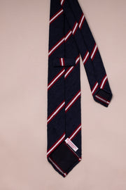 Navy Blue Shantung Silk Tie
