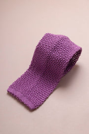 Pink Silk Knitted Tie