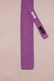 Pink Silk Knitted Tie