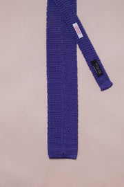 Purple Silk Knitted Tie