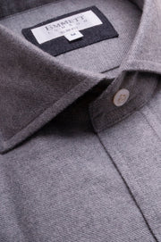 Light Grey Brushed Cotton Shirt