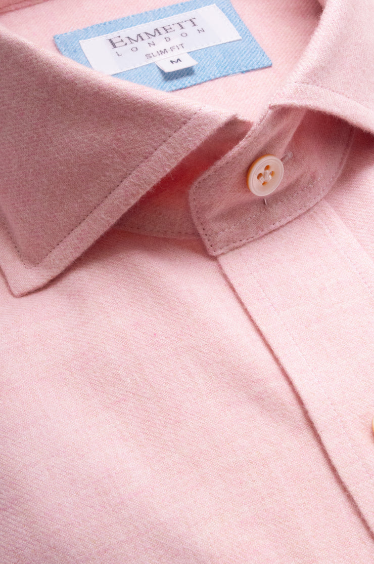 Pink Brushed Cotton Shirt