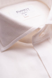 White Brushed Cotton Shirt