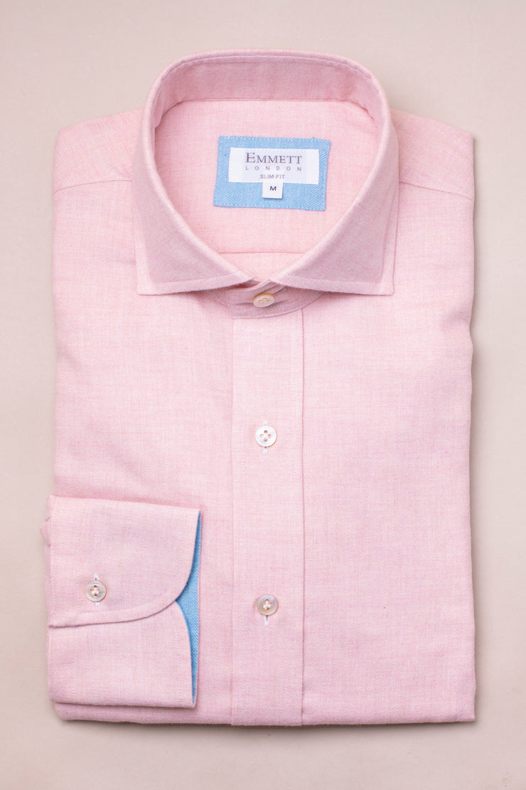 Pink Brushed Cotton Shirt