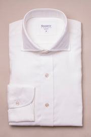 White Brushed Cotton Shirt
