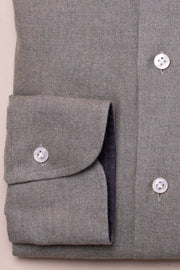 Soft Grey Brushed Cotton Shirt