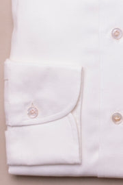 White Brushed Cotton Shirt
