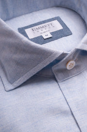 Light Blue Brushed Cotton Shirt