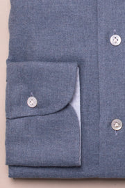 Denim Blue Brushed Cotton Shirt