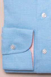 Bright Blue Brushed Cotton Shirt