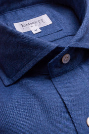 Mid Blue Super Soft Brushed Cotton Shirt