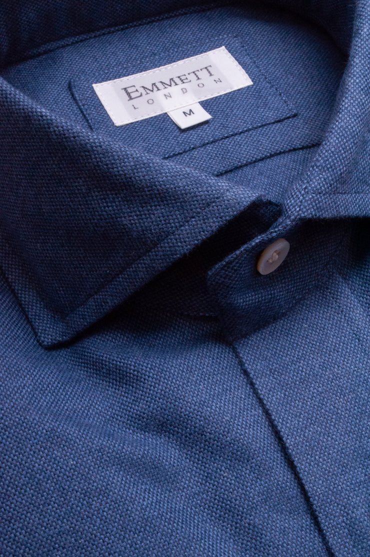 Mid Blue Soft Cotton Shirt