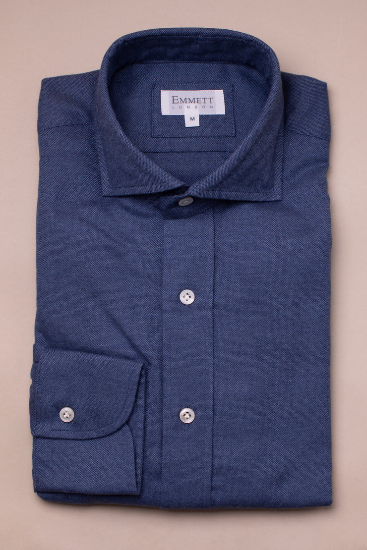 Mid Blue Soft Cotton Shirt