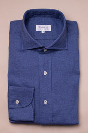 Mid Blue Super Soft Brushed Cotton Shirt