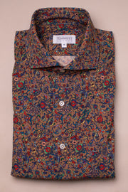 Multi Autumnal Floral Cord Shirt