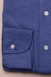 Mid Blue Super Soft Brushed Cotton Shirt