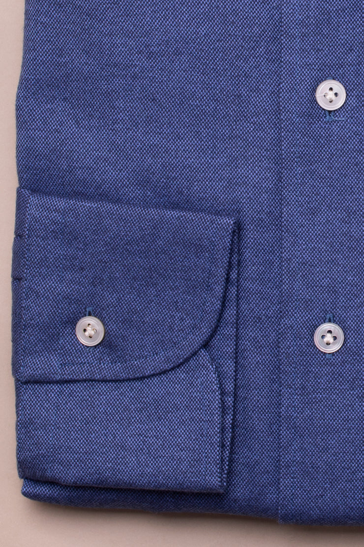 Mid Blue Super Soft Brushed Cotton Shirt