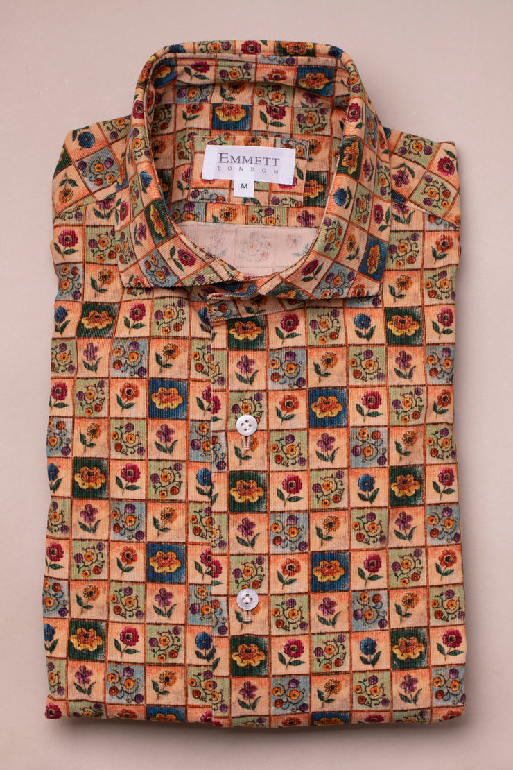 Tiled Floral Printed Shirt