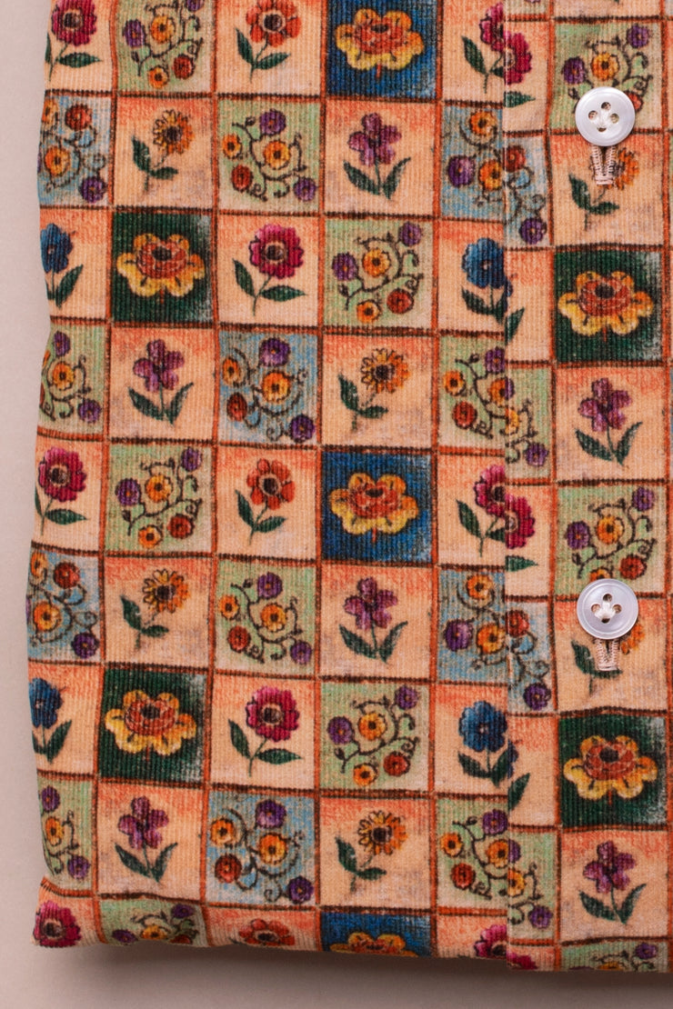 Tiled Floral Printed Shirt