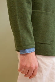Light Green Merino Wool Knitted Jacket