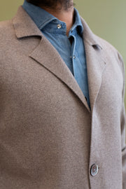 Beige Merino Wool Knitted Jacket