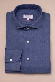 Mid Blue Linen Shirt