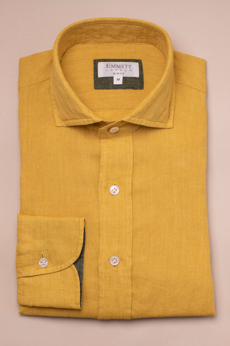 Yellow Linen Shirt