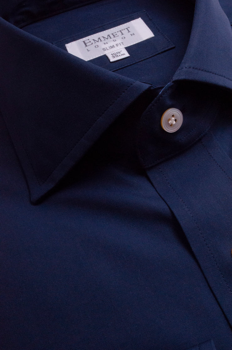 Midnight Blue Poplin Shirt