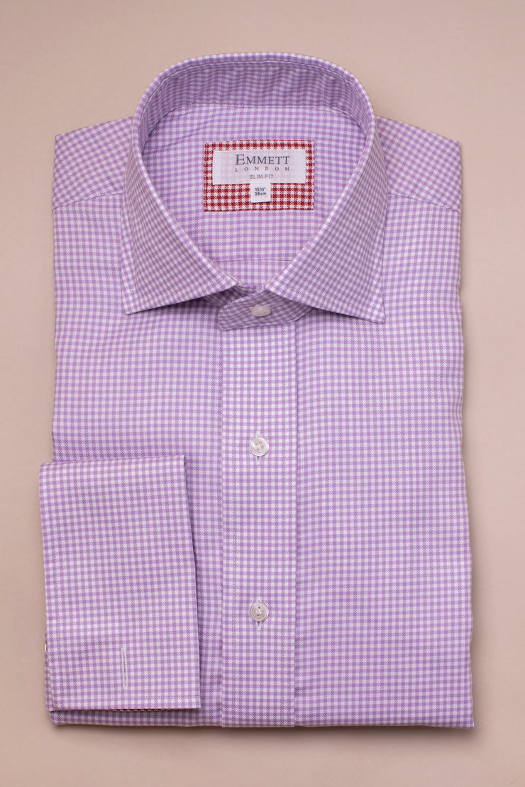 Lilac Gingham Shirt