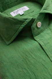 Green Linen Shirt Shirt