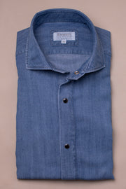 Heavy Dark Denim Tencel Shirt