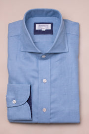 Light Blue Brushed Linen Shirt
