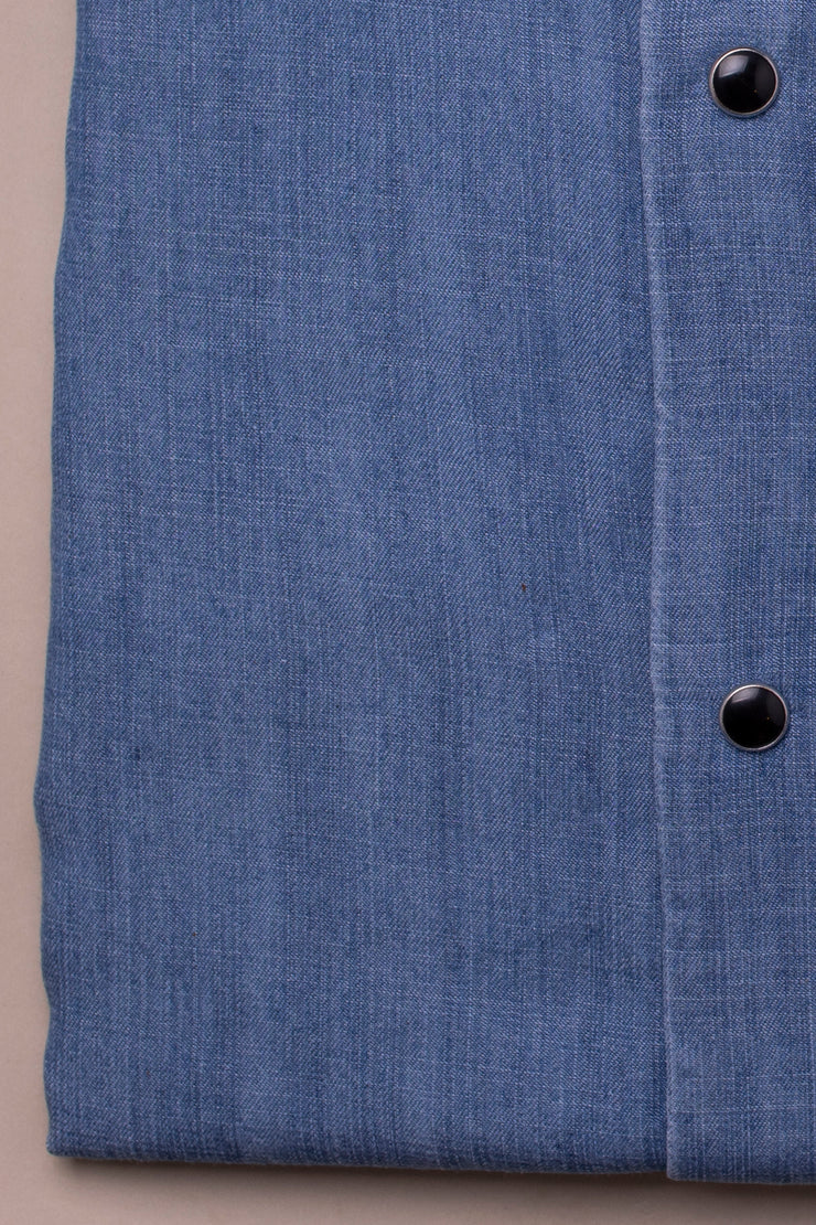 Heavy Dark Denim Tencel Shirt