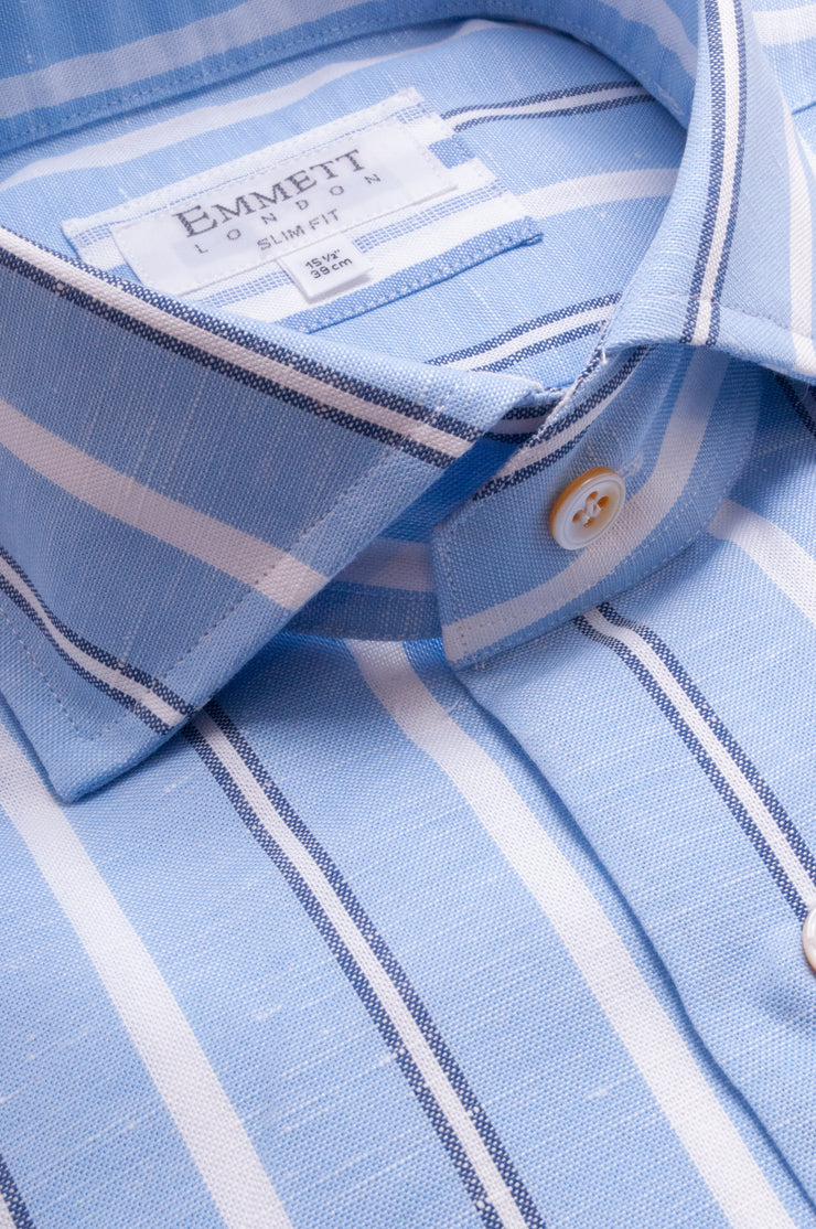 Triple Blue Stripe Shirt