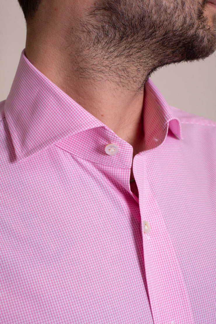 Pink Gingham Shirt