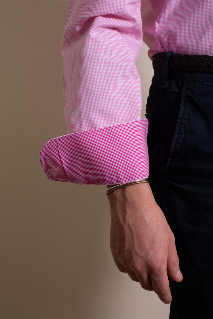 Pink Gingham Shirt