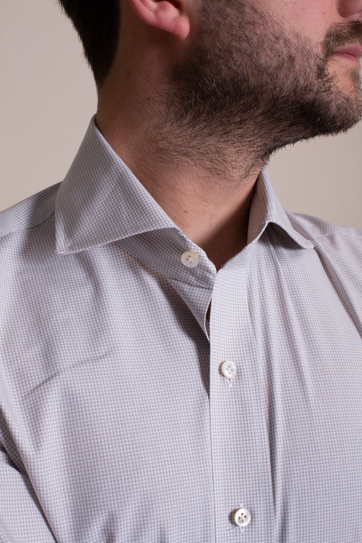Brown Gingham Shirt