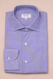Blue Fine Striped Shirt