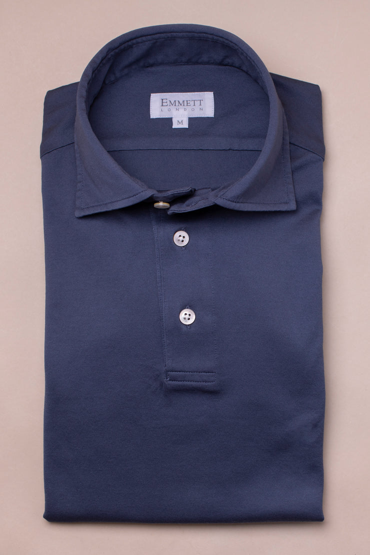 Blue Short Sleeve Polo