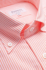 Orange Striped Button Down