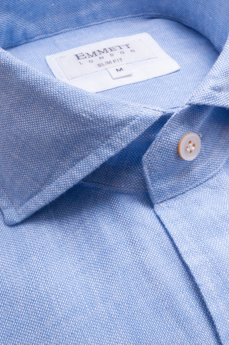Blue royal Oxford Linen Shirt