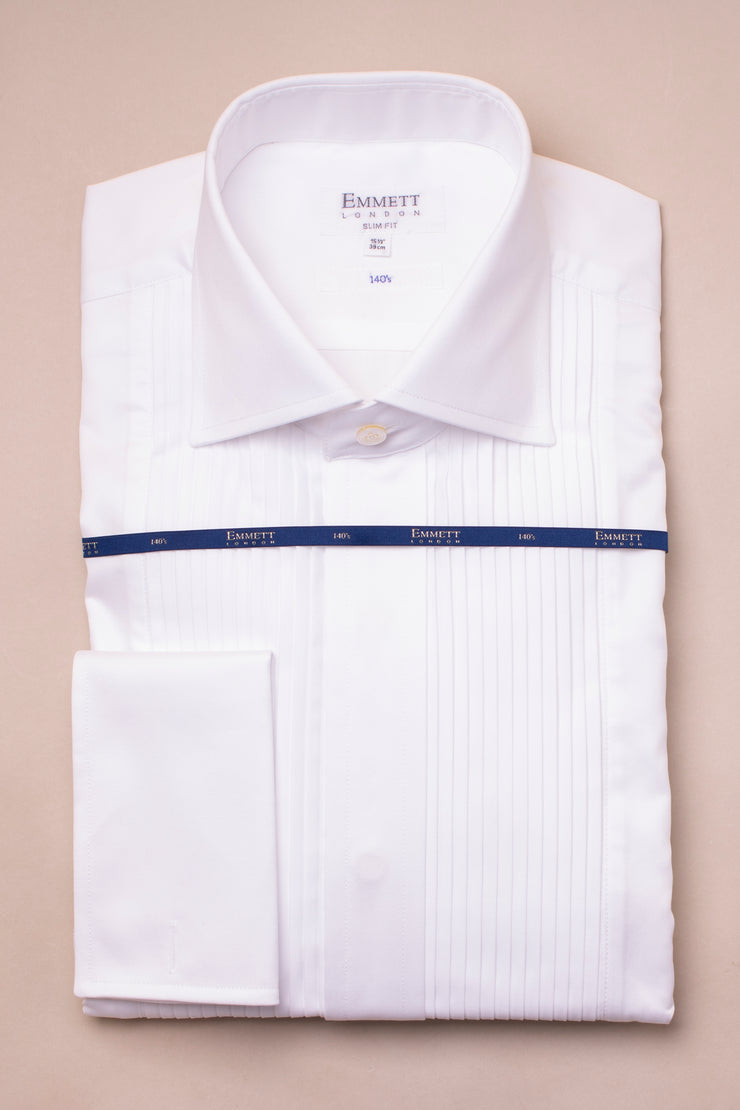 Pleated 140s Dinner Shirt