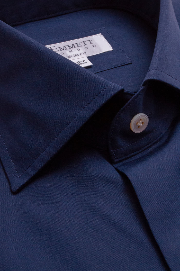 Midnight Blue Poplin Shirt