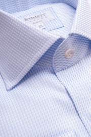 Soft Blue Textured Shirt