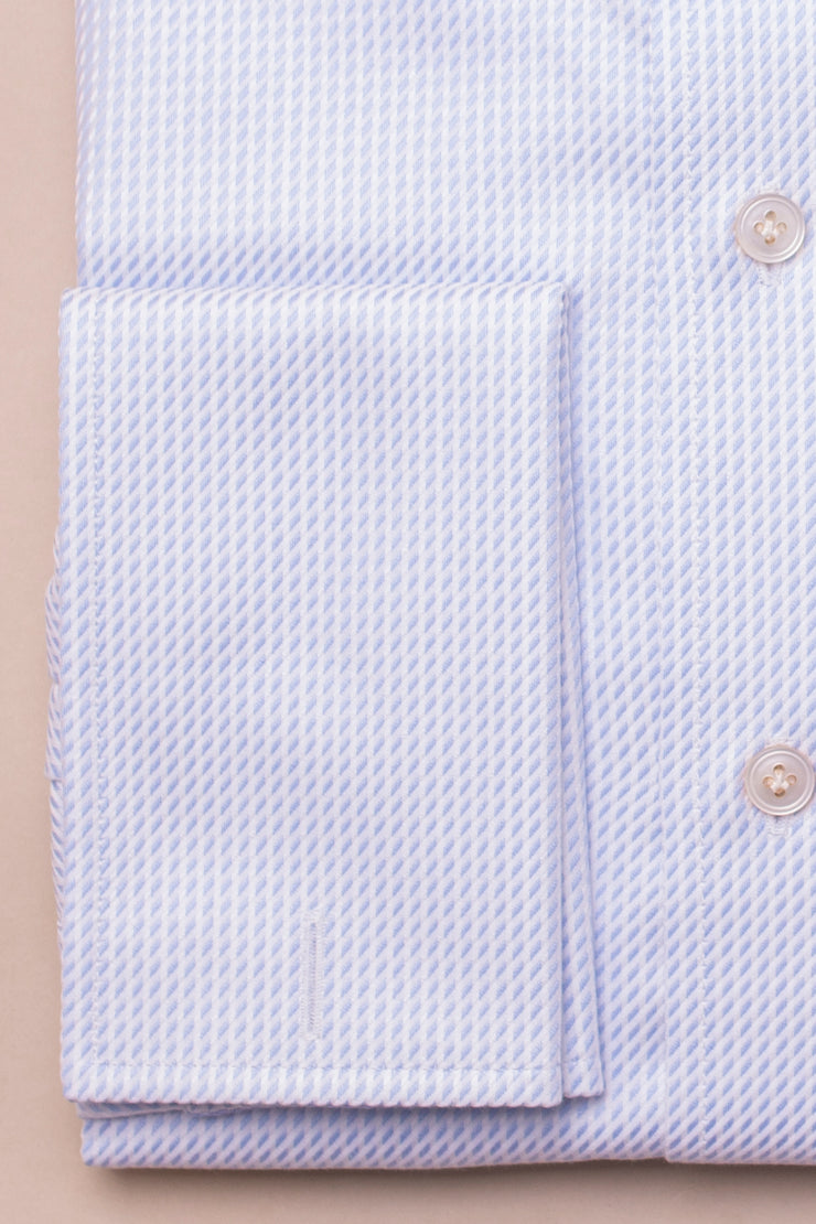 Soft Blue Textured Shirt