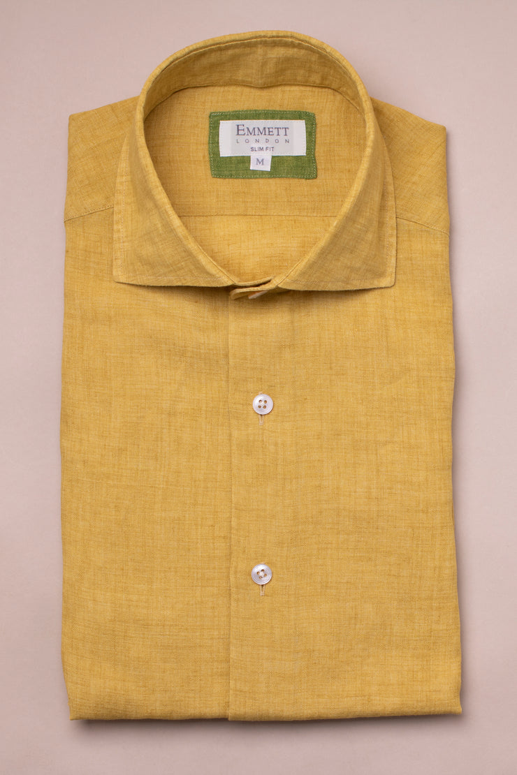 Yellow Linen Shirt